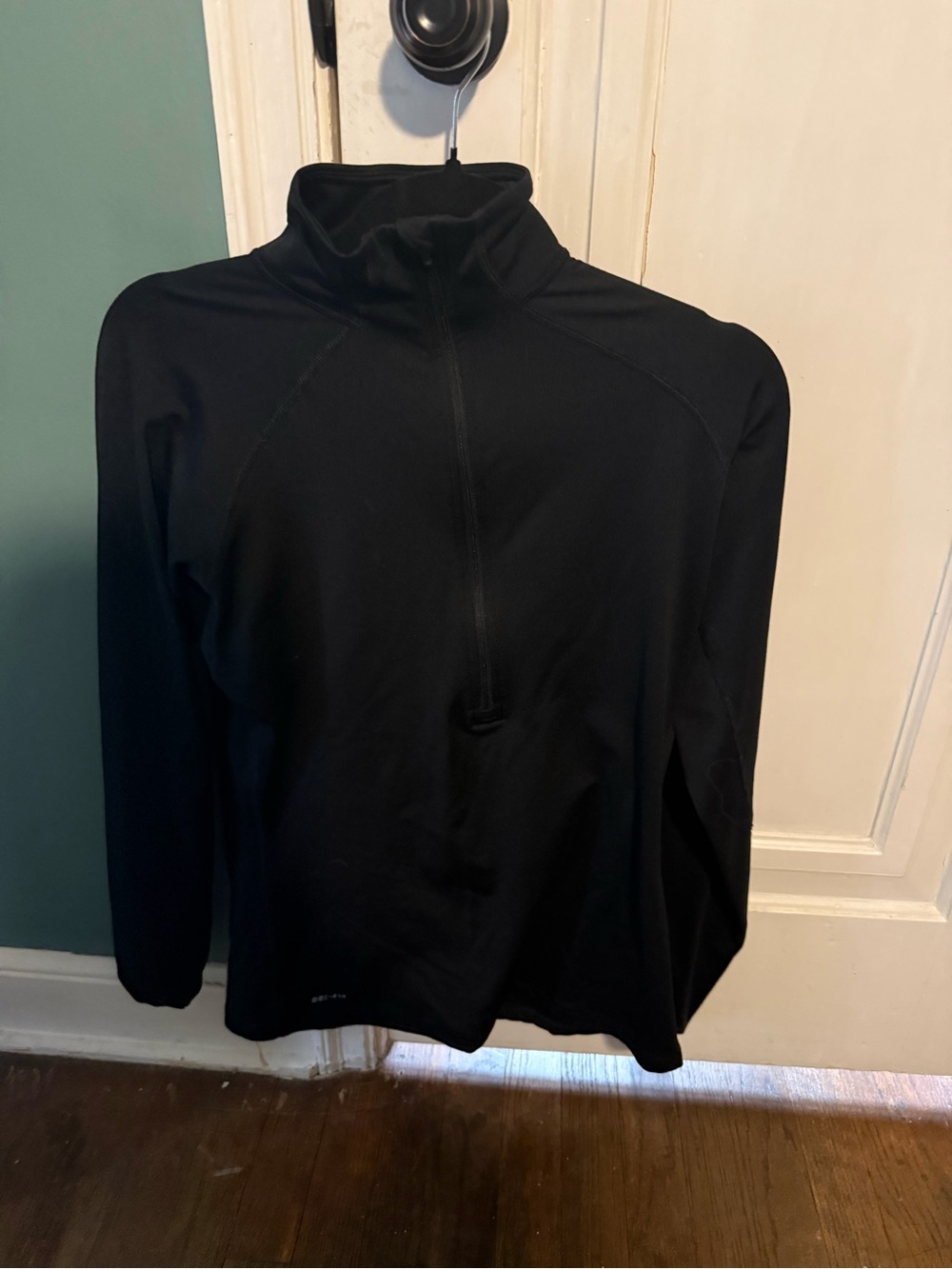 Nike Black Quarter-Zip Long Sleeve Top